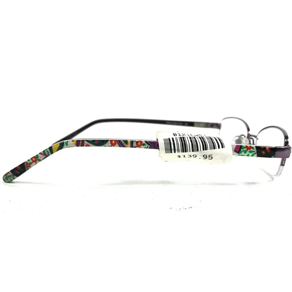 Vera Bradley Petite Eyeglasses Frames Susie Viva La Vera Purple Floral 48-16-130
